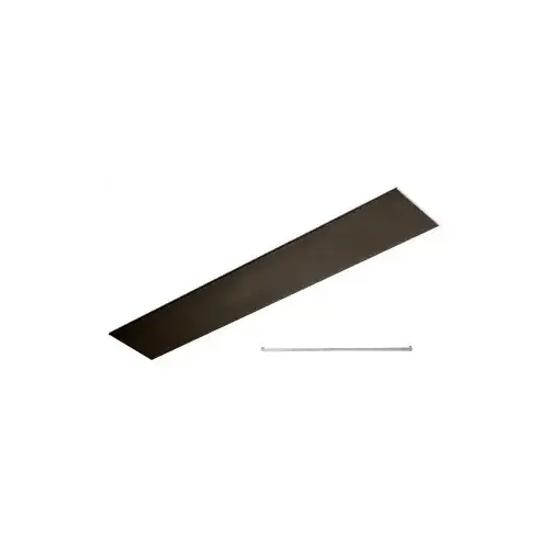 Black Bronze Anodized Flat Snap-In Channel 240"