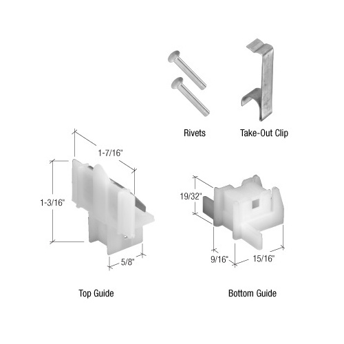 Window Channel Balance Repair Kit White