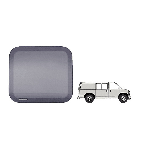 CRL FW131 Fixed 'All-Glass' Look 40% Window - Side Hinged and Sliding Door for 1997+ Chevy/GMC Vans 17-11/16" x 22-1/8"