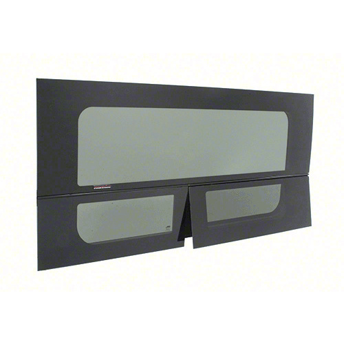CRL FW392L 2014+ OEM Design 'All-Glass' Look Ram ProMaster Drivers Side Front T-Vent Window 136" & 159" Wheelbase Only 28% Dark Gray
