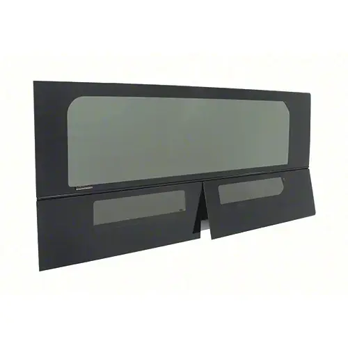 CRL FW393L 2014+ OEM Design 'All-Glass' Look Ram ProMaster 159" Wheelbase T-Vent Window Drivers Side Quarter Panel 28% Dark Gray