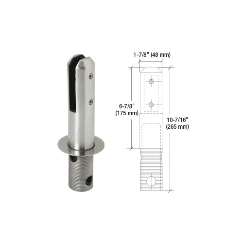 CRL FWCR10BS Round Core Mount Friction Fit Spigot, 316L Brushed Stainless Steel Finish