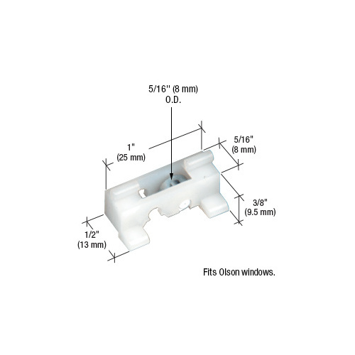 5/16" Steel Sliding Window Roller for Olson Windows