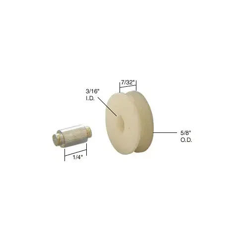 5/8" Nylon Sliding Window Replacement Roller with Axle Pin for Trimview Windows
