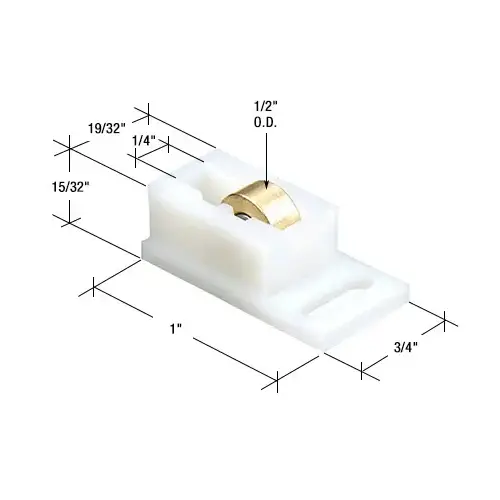 1/2" Nylon Sliding Window Roller for Bee Cee Windows