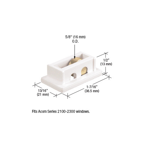 5/8" Steel Sliding Window Roller for Acorn 2100 thru 2300 Series New Style Windows