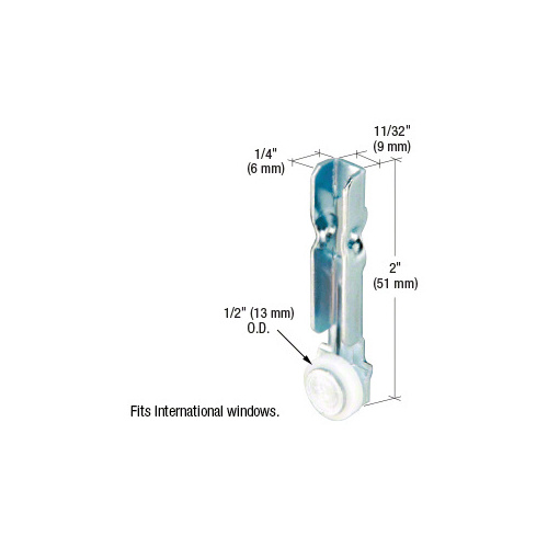 1/2" Nylon Sliding Window Roller for International Windows