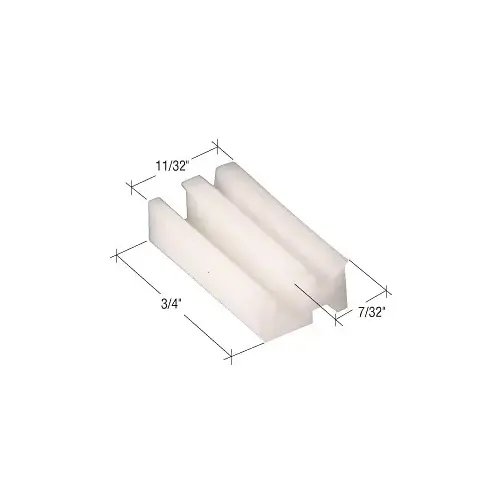 3/8" Wide Nylon Sliding Window Bottom Guide for Alenco Windows - Bulk - pack of 40