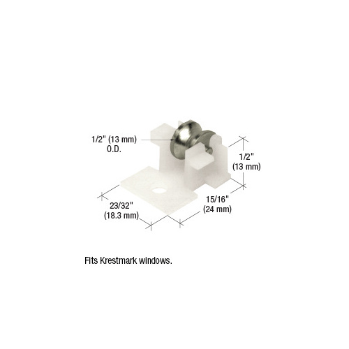 CRL G3106 1/2" Steel Sliding Window Roller for Krestmark Windows