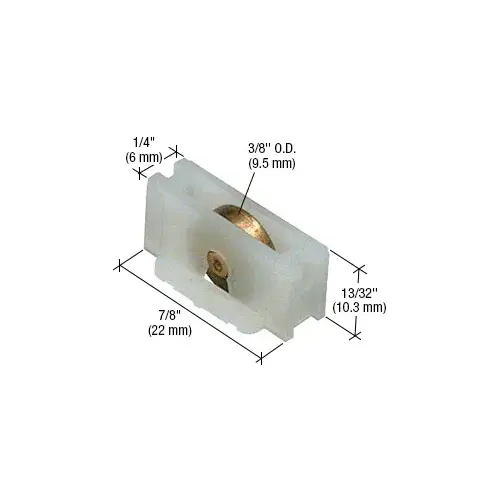 3/8" Brass Sling Window Roller for Better-Bilt Aluminum and Elco Windows