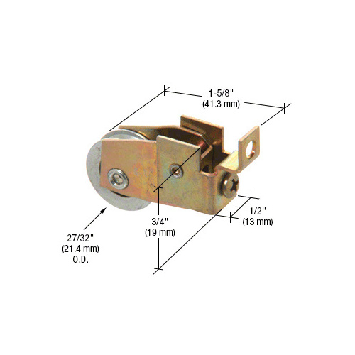 27/32" Steel BB Sliding Window Roller