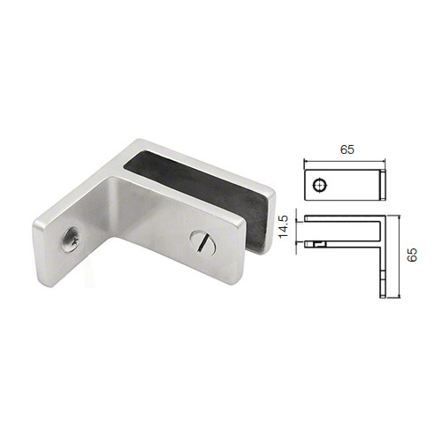 CRL GBCWMBS Brushed Stainless Wall Mount Glass Bracing Clamp