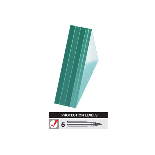 Bullet Resistant Glass Clad Polycarbonate (Protection Levels 1-8) Clear