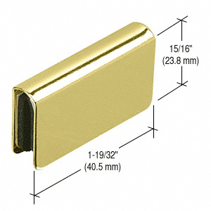 CRL GDH7BR Brass Rectangular Strike Plate