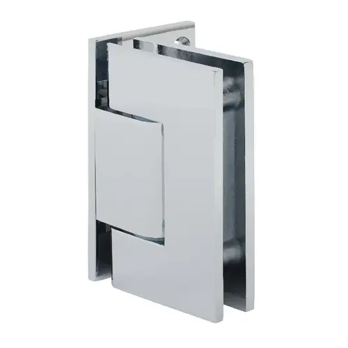 Polished Chrome Adjustable Wall Mount Offset Back Plate Hinge