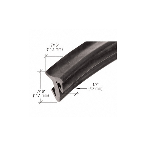 CRL GGT12100 1/2" Roll-In EPDM Gasket for Tapered Sidelite Rails - 100' Roll