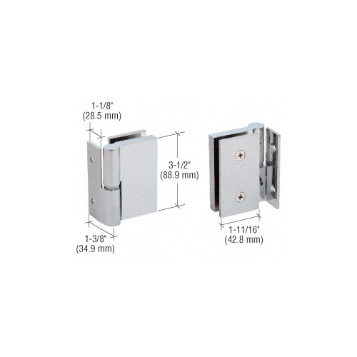 CRL GH037RBS 316 Brushed Stainless Single Acting Right Hand Wall-to-Glass Gate Hinge