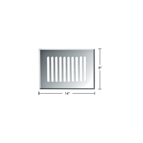 Clear Mirror 8" x 14" Glass Mirror Grille