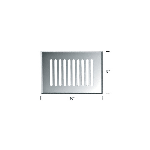 CRL GMG816C Clear Mirror 8" x 16" Glass Mirror Grille