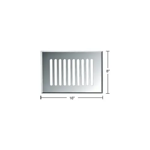 Clear Mirror 8" x 16" Glass Mirror Grille