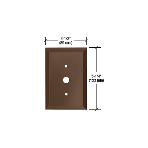 Bronze Dimmer Switch 1/2" Hole Glass Mirror Plate