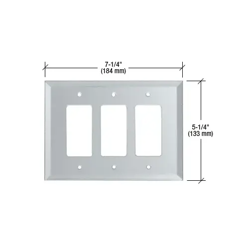 CRL GMP16C Clear Triple Designer Glass Mirror Plate