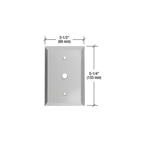 Gray 3/8" Cable TV Glass Mirror Plate