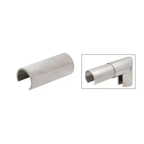 CRL GR19CSM Aluminum 1.9" Connector Sleeve for Cap Railing, Cap Rail Corner, and Hand Railing Mill