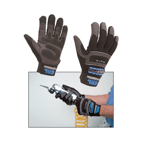 Medium GripPro Impact Performance Gloves Pair Black