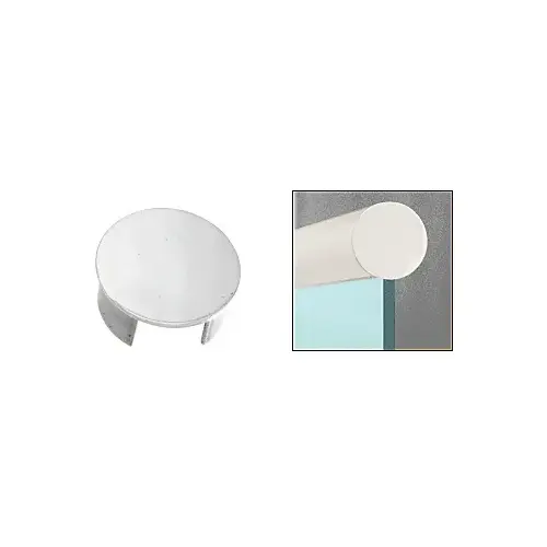 316 Polished Stainless End Cap for 2-1/2" Cap Railing