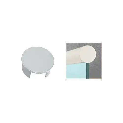 Satin Anodized End Cap for 2-1/2" Cap Railing