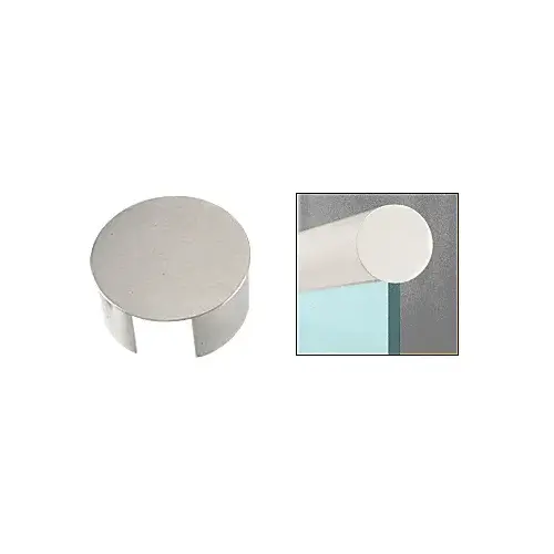 Brushed Stainless End Cap for 3-1/2" Cap Railing
