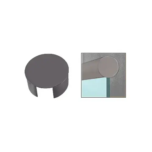 Dark Bronze End Cap for 3-1/2" Cap Railing