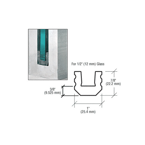 CRL GR5UB25 25' Setting and Centering Block for 1/2" Glass