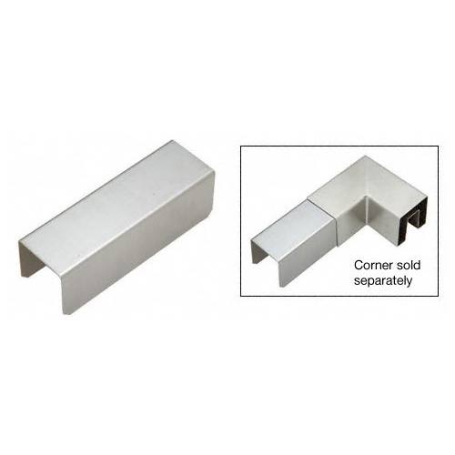 CRL GRS15CSS 1-1/2" Stainless Steel Square Connector Sleeve for Square Cap Railing, Square Cap Rail Corner, and Hand Railing