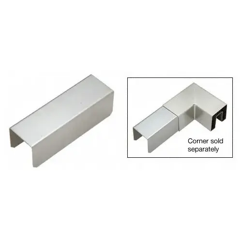 2-1/2" Stainless Steel Square Crisp Connector Sleeve for Square Cap Railing, Square Cap Rail Crisp Corner, and Hand Railing