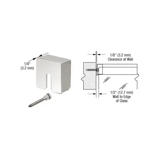 Polished Stainless Square Crisp Stabilizing End Cap for 2-1/2" Diameter Cap Railing