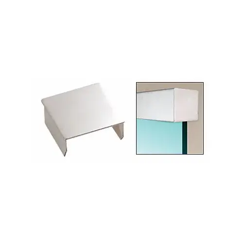 Polished Stainless Square Crisp End Cap for 2" Square Cap Railing