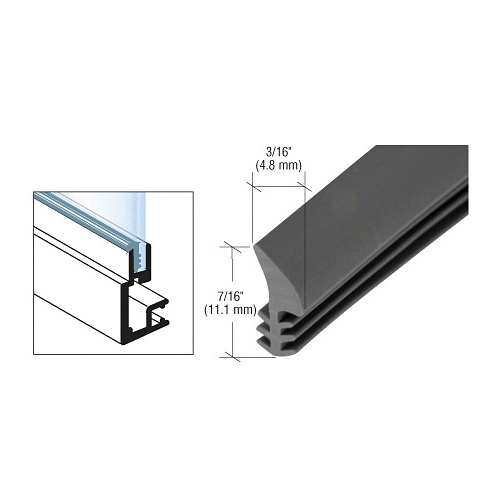 Black Universal Glazing Spline - 1000' Roll