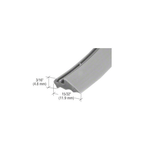 Gray 15/32" Wide Glazing Spline - 100 ft Roll