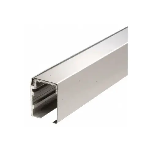 CRL GSDH140BS Brushed Stainless GSDH Series Top Track with Covers