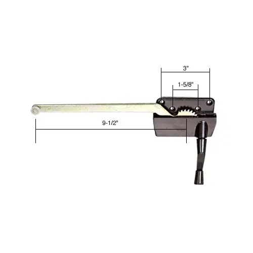 Bronze 9-1/2" Right Hand Casement Window Operator