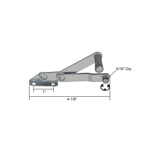 Left Hand Louver or Jalousie Window Operator for International