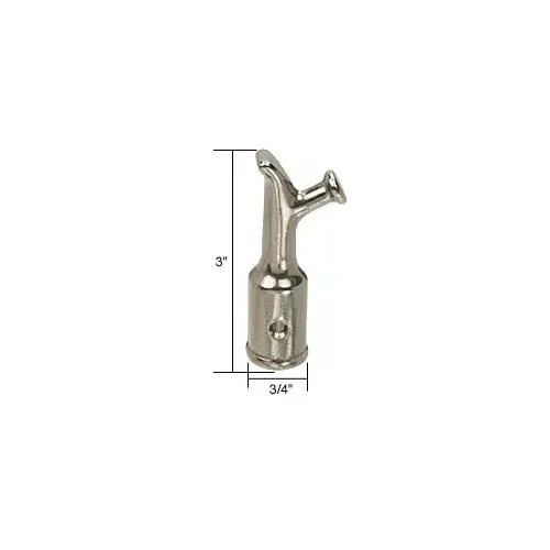 Project-In Window Transom Latch Hook 3/4" Diameter Brushed Bronze