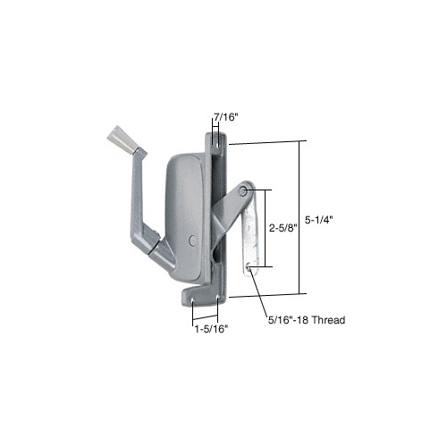 CRL H3669 Left Hand Awning Window Operator Pan American Windows Gray