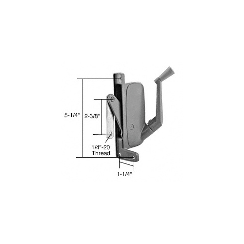 CRL H3678 Right Hand Awning Window Operator for Tucker Gray