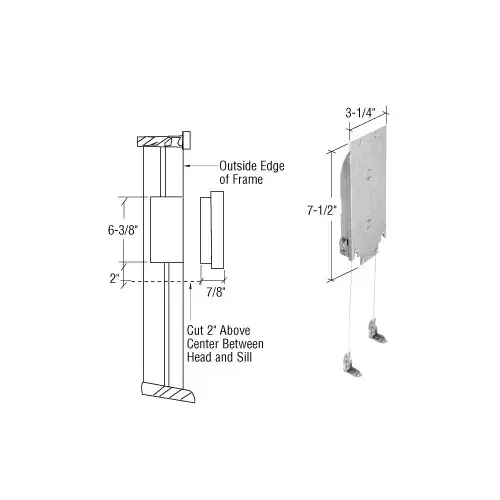 4-8 Pound Adjustable Wood Window Sash Balance