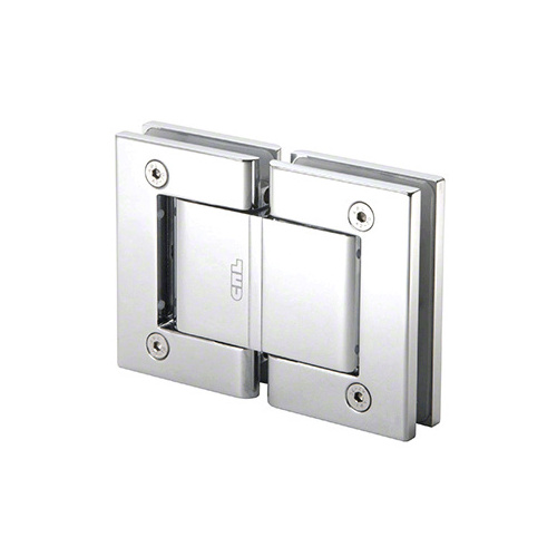 Brite Chrome Oil Dynamic 180 degree Glass-to-Glass Hinge - Hold Open