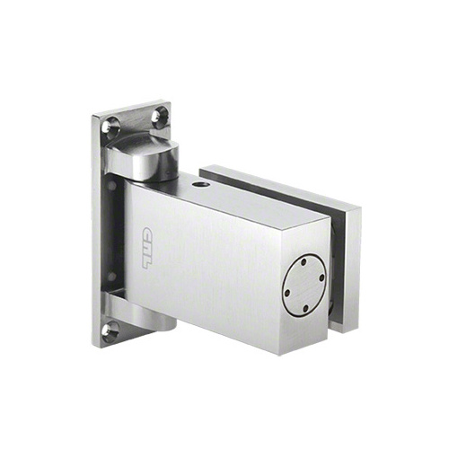 Satin Anodized Oil Dynamic 8060 Hydraulic 'All-Glass' Commercial Door Hinge - Hold Open