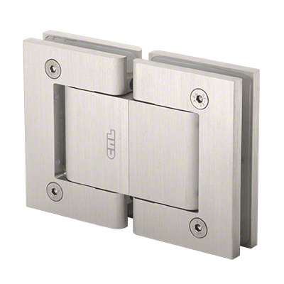 CRL H8215SN Brushed Satin Nickel Oil Dynamic 180 Degree Glass-to-Glass Hinge - No Hold Open